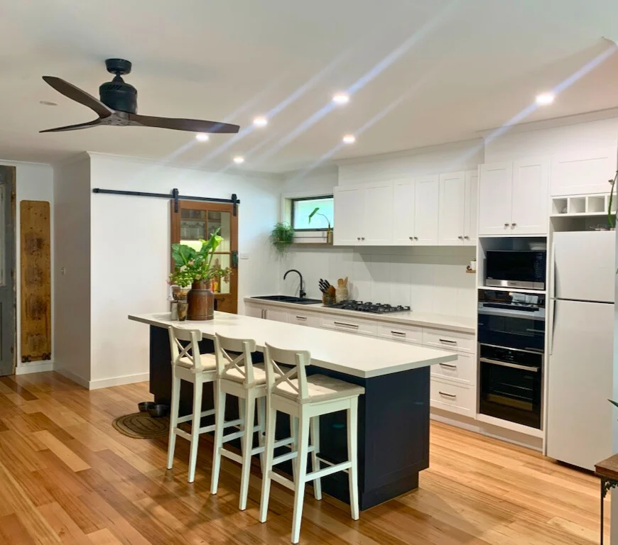 Custom cabinetry installation by Cradle Cabinets